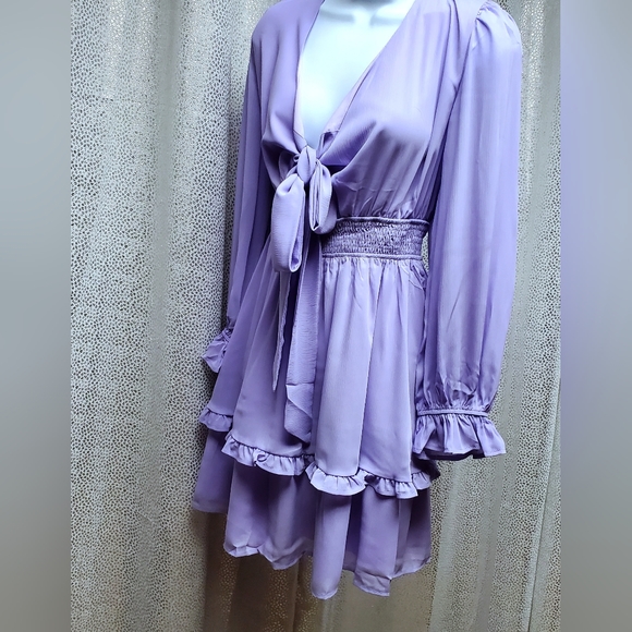 Sassy Tiered Swing Mini Skater Dress - Picture 8 of 9